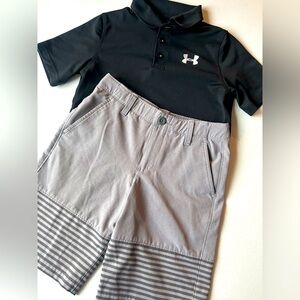 UNDER ARMOUR boys size medium (10) golf short set in excellent condition